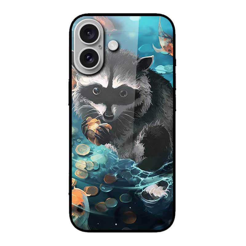 Glas Hülle Für iphone 16 Plus 16Plus Hülle Gehärtetes Glas Harte Rückseite Hülle Für iphone 16 Plus Handyhülle Weiches TPU Schwarzer Stoßfänger