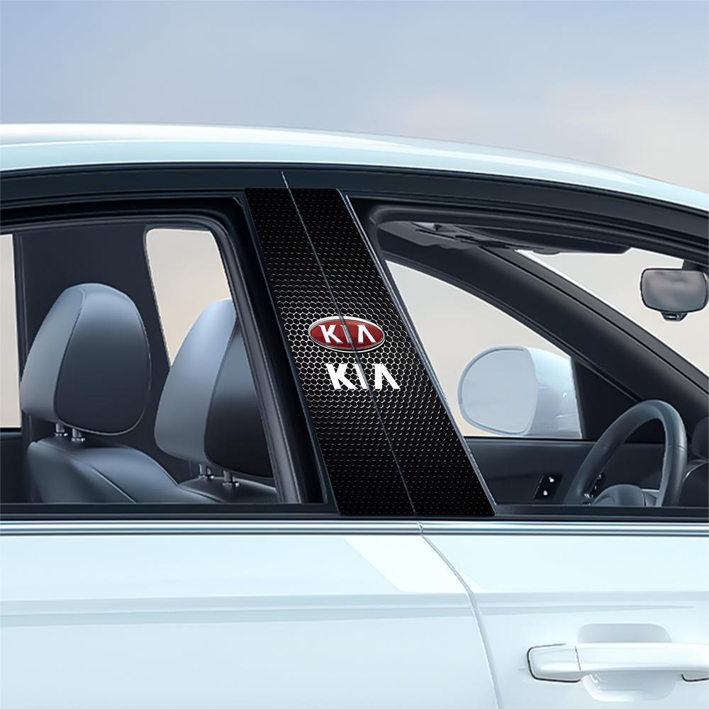 Car Center Pillar Waterproof Badge Sticker Auto Door Pillar Decoration for Kia Rio 3 Soul Picanto EV6 Cerato Niro Forte Cadenza xmwcj44
