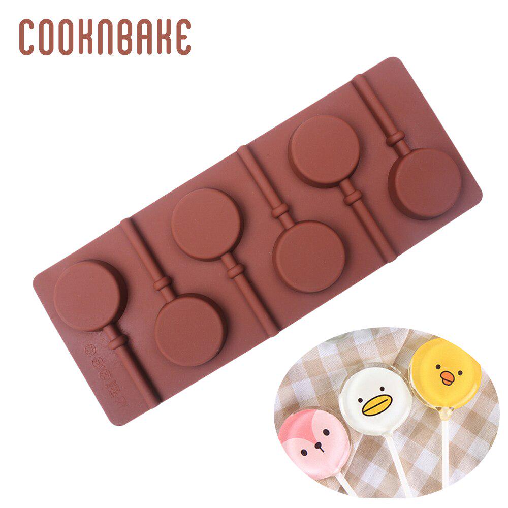 Silicone Candy Lollipop Mold Chocolate Sugar Mould for Lollipops Cake Decoration Form Baking Tool