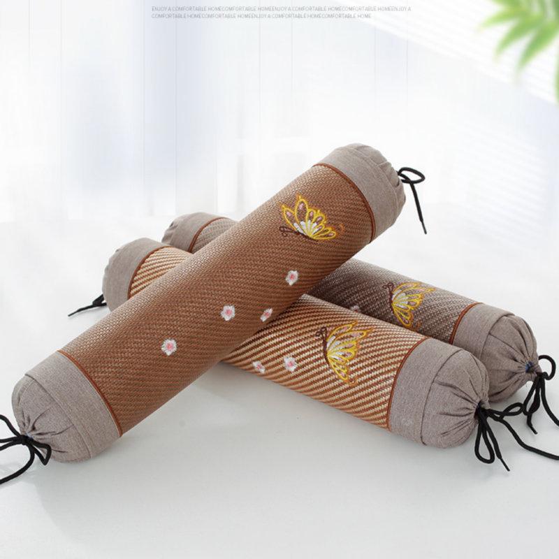 Argy Wormwood Pillow Cervical Support Improve Sleeping Single Cylindrical Pillow with Pillowcase for Sleep