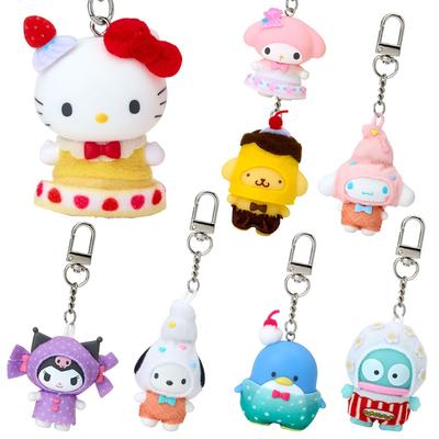 Secret Keychain Sweets Series 2nd Sanrio Characters Steel Recommended for Ages 3 and Up 425141 (Chibitomo Edition) PVC, Polyester,