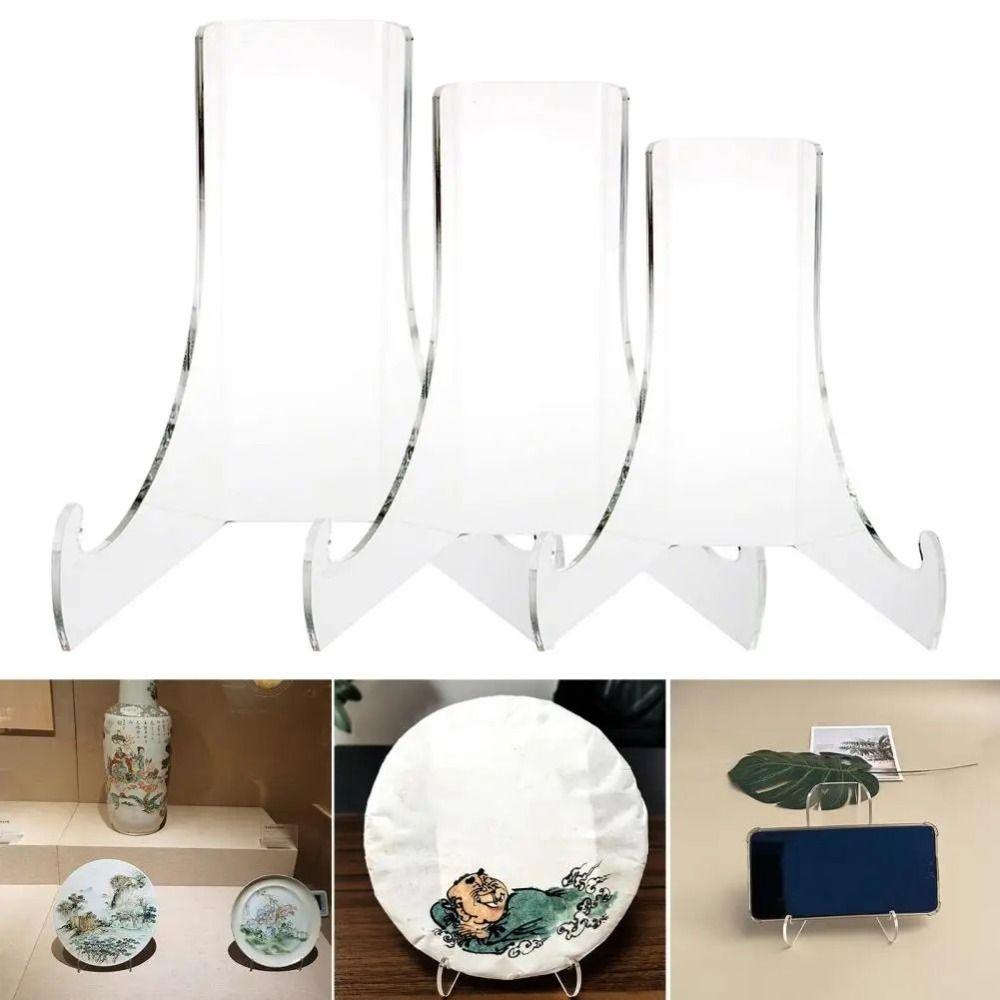 Clear Display Easel Stand Acrylic Book Stand Easel Stand Flat Plate Stand Book