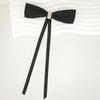 College Style Satin Bow Tie Pin With Alloy Butterfly Design For Women Graduation Accessories