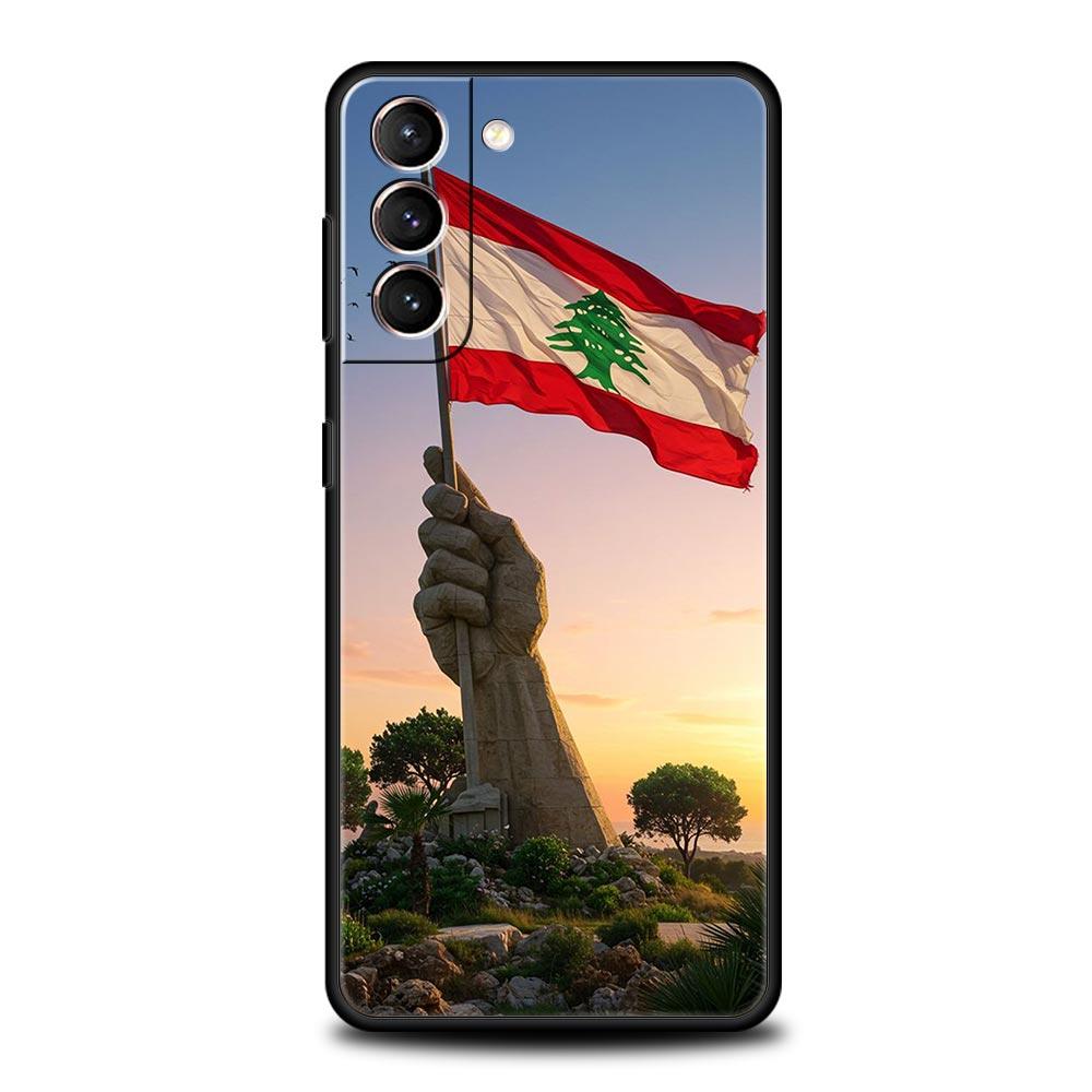 Beirut Libanon Flagge Handyhülle Für Samsung Galaxy S25 Edge S24 S23 S22 S21 Ultra S20 FE 5G S10 S10E S9 Plus Weiche TPU Hülle