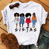 Fashion Beautiful African Girls Graphics Women T-Shirts Summer Blouses Short Sleeves O-Neck Female Tops Goth Clothing