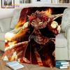 Fairy Tail Blanket Anime Blanket Natsu Blanket 3D Cartoon Covered Blanket Flannel for Bedding Children Room Decor Warm Blanket