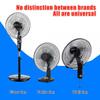 12 Inch Household Plastic Fan Blade Five Leaves With Nut Cover For Pedestal Transparent Table Stand Fanner General Accessories