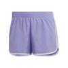 Shorts de Sport Mi-Hauts à Cordon de Serrage avec Imprimé Logo Shorts pour Femmes Violet Clair HC1769