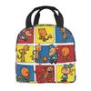 Kawaill Dog Man Manga Produkt Isolierte Lunchtasche für Picknick Aufbewahrung Lebensmittelboxen Tragbarer Thermokühler Brotdose