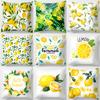 Home Decor Yellow Lemon Pattern Summer Polyester Cushion Cover Throw Pillow Sofa Decor Pillowcase Funda De Almohada