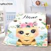 Custom Blanket Custom Name Blanket Baby Girl Boy Blankets Flannel Throw Blanket Personalized Family Friends Kids Blanket Gifts Tool