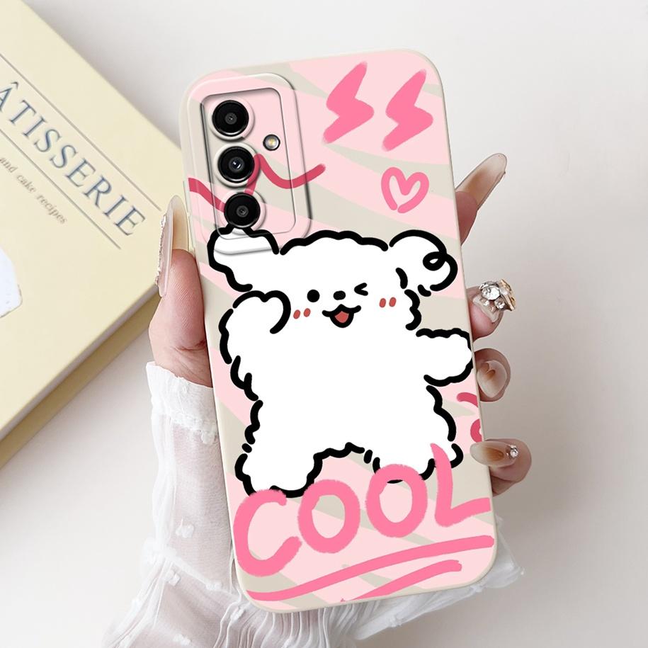 For Samsung Galaxy M52 M54 M55 5G Case Cute Avocado Soft Silicone Back Cover For Samsung F54 5G Phone Cover M 54 SM-M546B Fundas