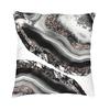 Fashion Emerald Green Black Gold Marble Throw Pillow Cover Home Decor Custom Square Cushion Cover 45X45 Pillowcover For Sofa