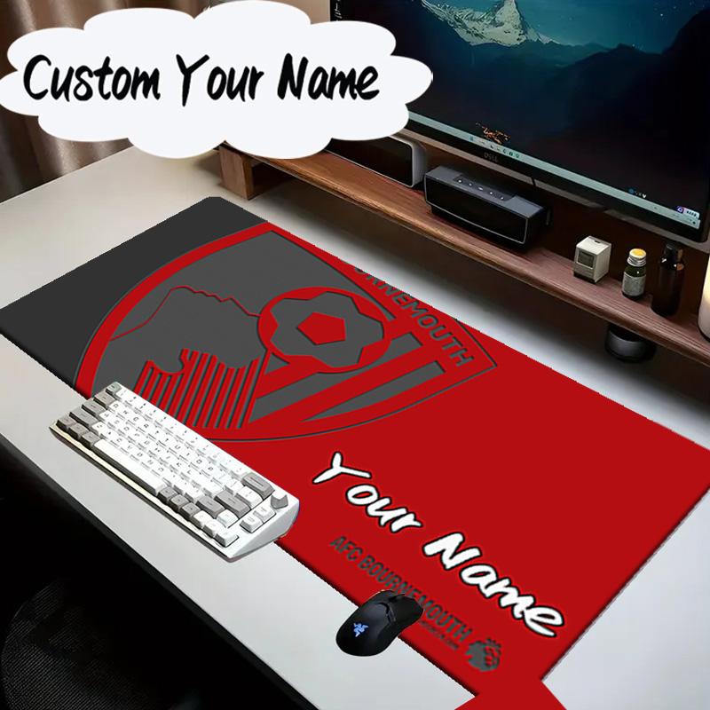 Custom Name Mouse Pad Afc Bournemouth Crest Mouse Pad, Gaming Mouse Pad, Keyboard Pad, Desk Decor for Computer Notebook Fan Birthday Gift