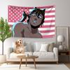 Strades American Flag 4 Holes Anime Game BTD Tapestry For Living Room Home Dorm Decor Art Home Decor Banner Indoor Outdoor