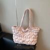 Fashion Underarm Bag Autumn and Winter New Cotton Bag Large Capacity Leisure Commuting Shoulder Tote Bag