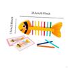 Fishbone Matching Toy Fine Motor,Creative,Developmental Game Color Sorting for Boy Girls