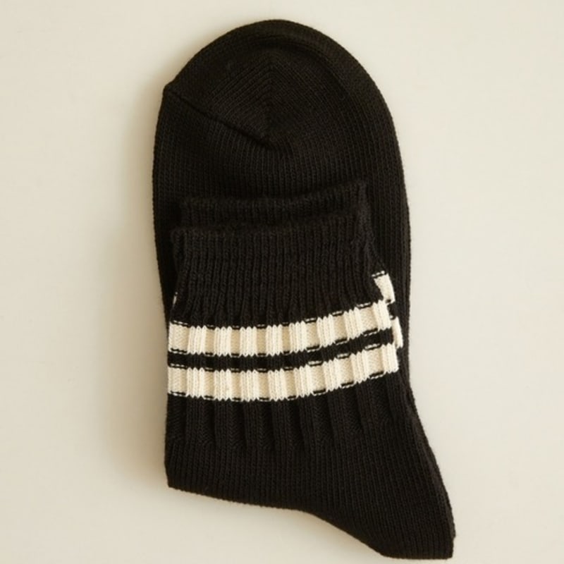 ENRICH Damen Schwergewicht Viertelsocken - Schwarz
