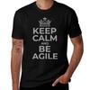 Keep Calm Be Agile in Gray TShirt t shirts for man cotton soft funny t shirts cotton TShirt