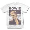 26 David Bowie Tričko Fajčiace Oficiálne Biele Pánske Tričko NOVÉ Klasický Rock Unisex Unisex Tričko