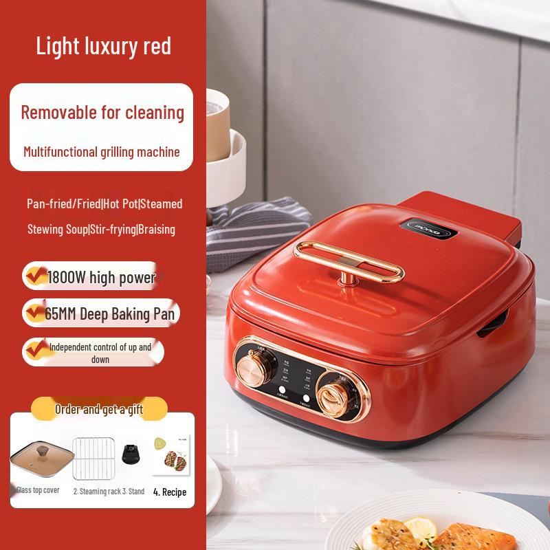 Monda Mengda Double-Sided Electric Griddle & Pancake Maker: Non-Stick, Multifunctional Frying and Baking Pan
