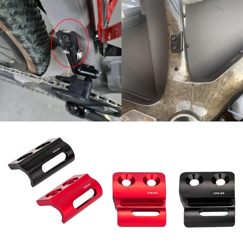 Bicycles Front Derailleur Hanger Road Bike Frame Dropout Hook Aluminum Alloy Front Derailleur Hanger with Screws