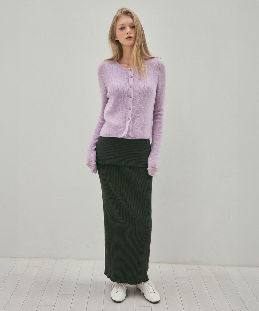 Cita Every Day Comfort Knit Long Skirt_Cts622(Khaki)