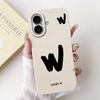 For iPhone 17 17Air Lucky Initial Letter Phone Case For iPhone17 17 Air Soft Silicone Shockproof Cases Bumpers