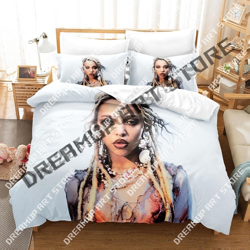 3D Print FKA Twigs Singer Bedding Set Twin Queen King Full Size Duvet Cover Pillowcase Bed Boys Girls Adult Home Textiles