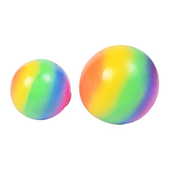 Rainbow Stress Ball Squeeze Toy Slow Rising Stress Relief Colorful Flour Ball Home Office Desk Toy Decompression Tool