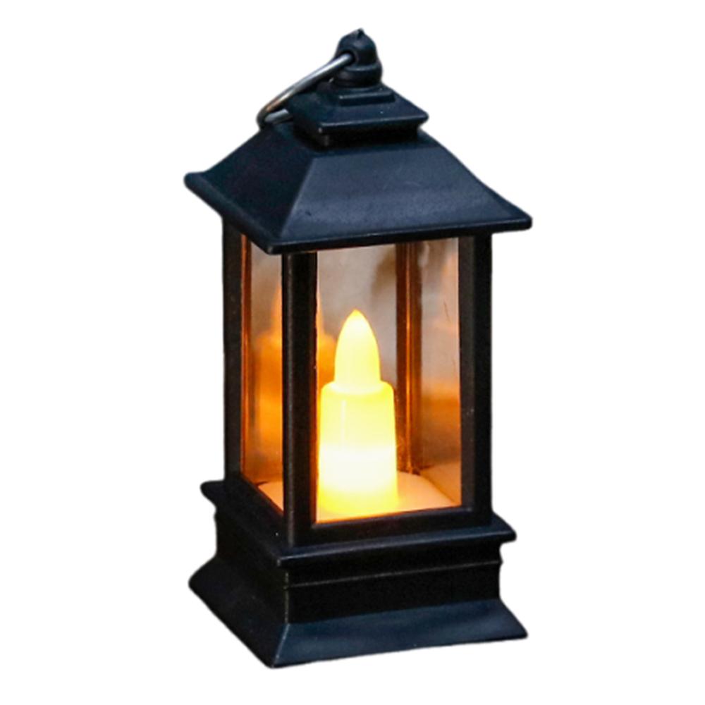 Retro LED Electronic Candle Light Creative Warm Light Mini Square Night Lights European Style Battery-Operated