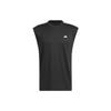 Ärmelloses Tanktop 'All-World' mit Drei-Streifen-Logo Herren Oberteile Schwarz IC2464