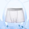 Men Boxer Underwear Elastic Mid-Waist Breathable Slim Fit Shorts Briefs Pure Color U-Convex Design Ultra Thin Seamless Mesh Yarn Panties Daily Wear
