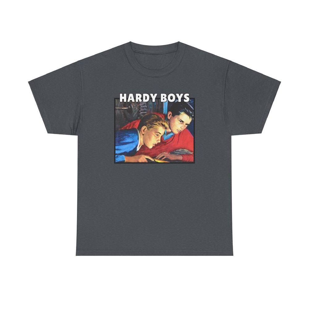 Hardy Boys Book Cover Heavy Cotton Tee, Mystery Novel Shirt, Book Lover Gift, Unisex T-Shirt