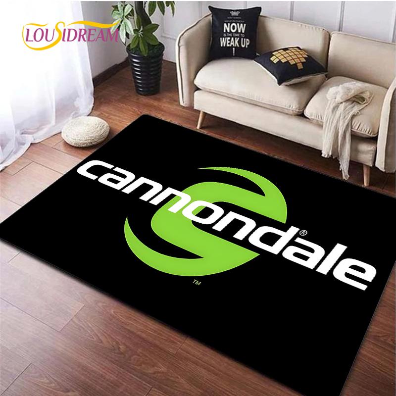 Bicycle Logo Carpet for Living Room Bedroom Rugs Kitchen Kids Door Unslip Floor Mat Birthday Gift Photography Props Alfombra Rug
