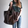 Casual PU Leather Large Capacity Shopper Tote Hobo Bags Women Vintage Handbag Purse Luxury Designer Splicing Shoulder Bags