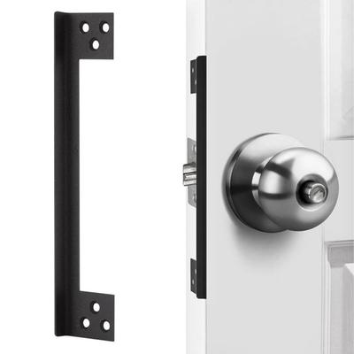 1pc L-shaped Stainless Steel Door Latch Guard, Invisible Door Latch Guard, Outer Door Lock/door Latch Safety Protector