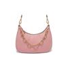 Cora Minimalist Comfortable Solid Color Chain Logo Zipper Print Leather Half Moon Shoulder Crossbody Bag Large Women Bags 35F3G4CW3L-664