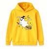 Kids Boys Girls Hoodie, Cute Halloween Ghost Witch Broom Print Pullover Sweatshirt, Casual Soft Long Sleeve Hooded Top for Halloween Party Daily Wear