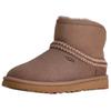 Classic Mini Sheepskin Warm Versatile Vintage Snow Boots Women Boots Reindeer 1158262-CRBO