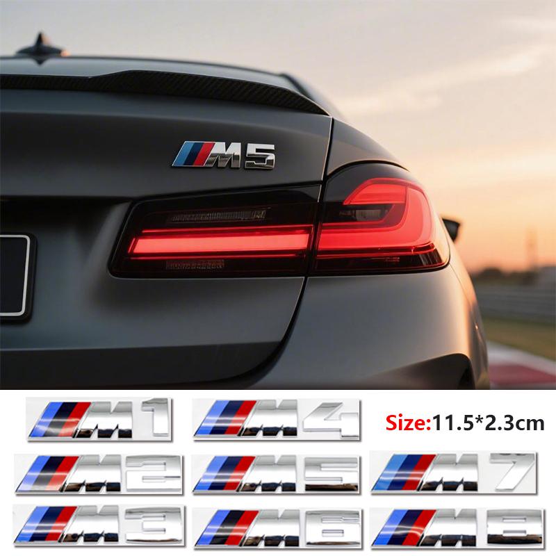 Naklejka z emblematem M M1 M2 M3 M4 M5 M6 M7 M8 E46 E36 E34 F10 E90 F30 E60 E53 E30 E92 E87 3D ABS na tylną klapę samochodu BMW