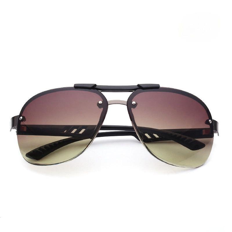 Metal Frameless Men's Sunglasses Fashion Toad Glasses for Driving Fishing Fashion Glasses