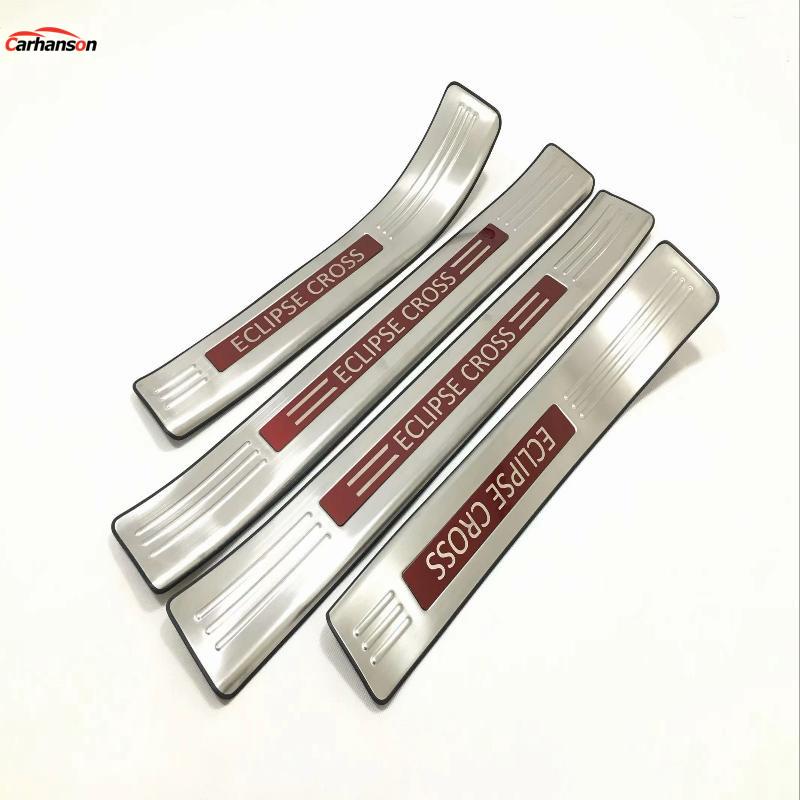 Voor Accessoires Mitsubishi Eclipse Cross 2017 2018 Autostyling Sticker Deurstijlstuk Deurinstaplijst Beschermer