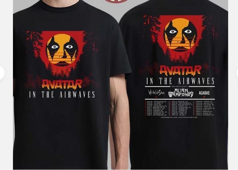 Avatar In The Airwaves Europa En VK Tour 2026 Schema Tourdata T-shirt Unisex T-shirt