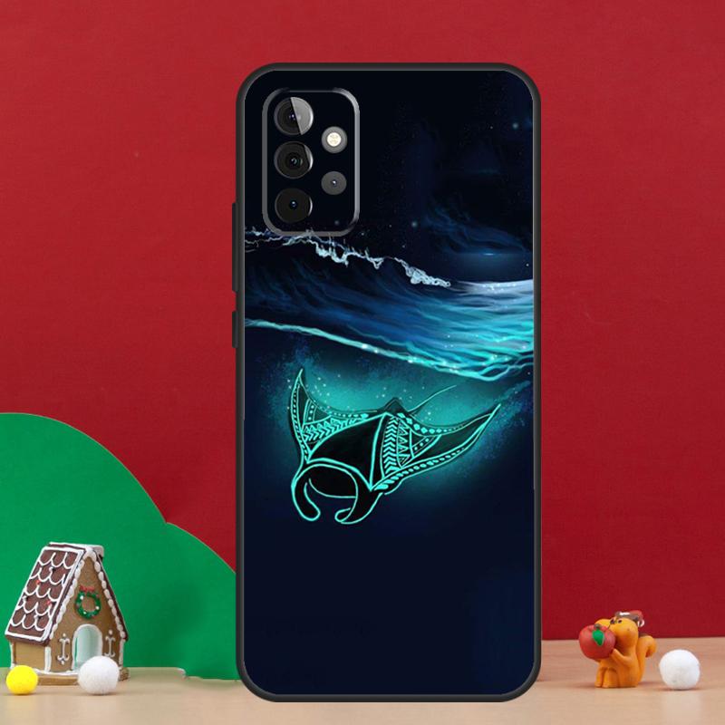 Animal Manta Ray Case For Samsung Galaxy A54 A06 A16 A26 A36 A56 A53 A32 A52 A33 A13 A55 A35 A15 A14 A34 A17