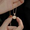 Ruyi Ping An Lock Necklace Female New Chinese Niche Lamp Luxury Xiangyun Long Life Lock Pendant Clavicle Chain