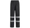 High-Speed Reflective Winter Cotton-Padded Raincoat & Pants Set for Outdoor Use