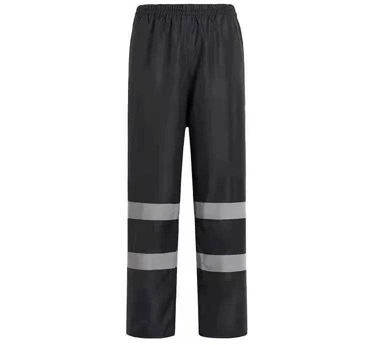 High-Speed Reflective Winter Cotton-Padded Raincoat & Pants Set for Outdoor Use