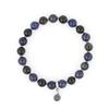 8mm Lapis Obsidian Mix Gemstone Bracelet (C2403AC1185_BL)