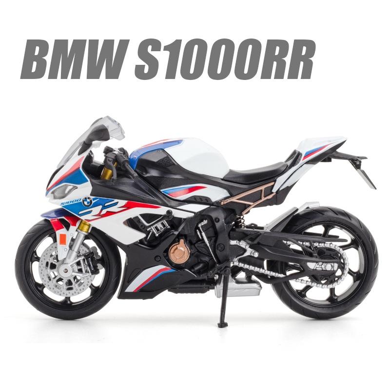 1/12 BMW S1000RR Motocykl Hračka RMZ City Odlévaný Kovový Závodní Model Super Sport Miniaturní Kolekce Dárek Pro Chlapce Děti